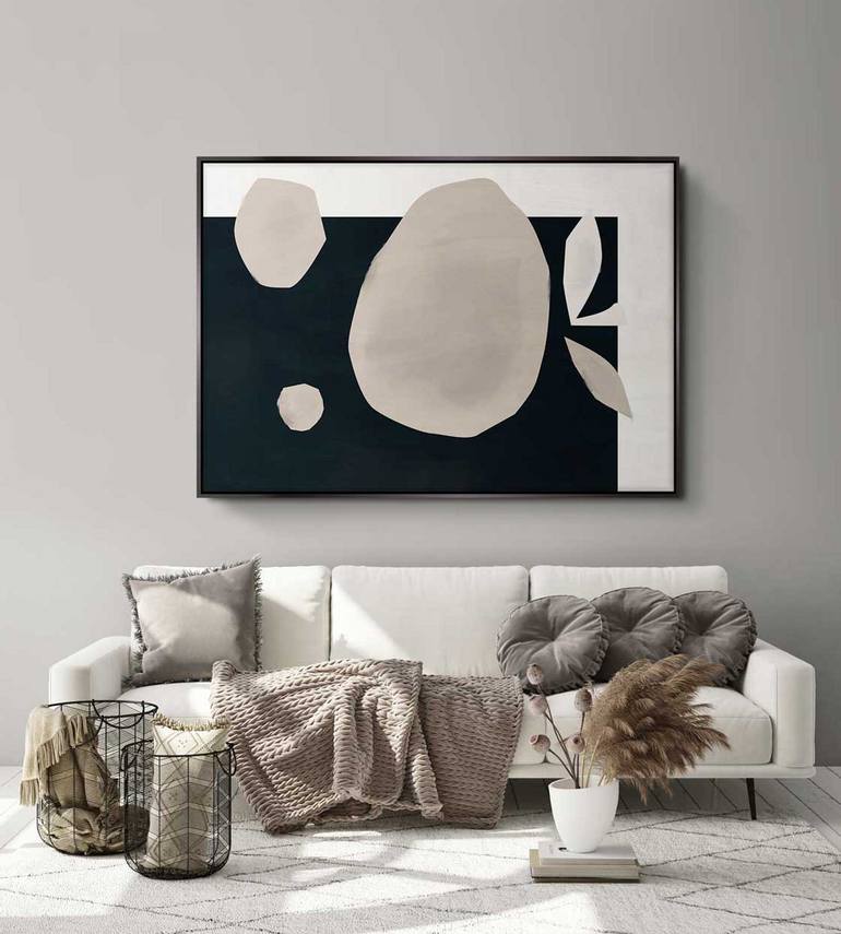Original Art Deco Abstract Painting by Daniel Bautista