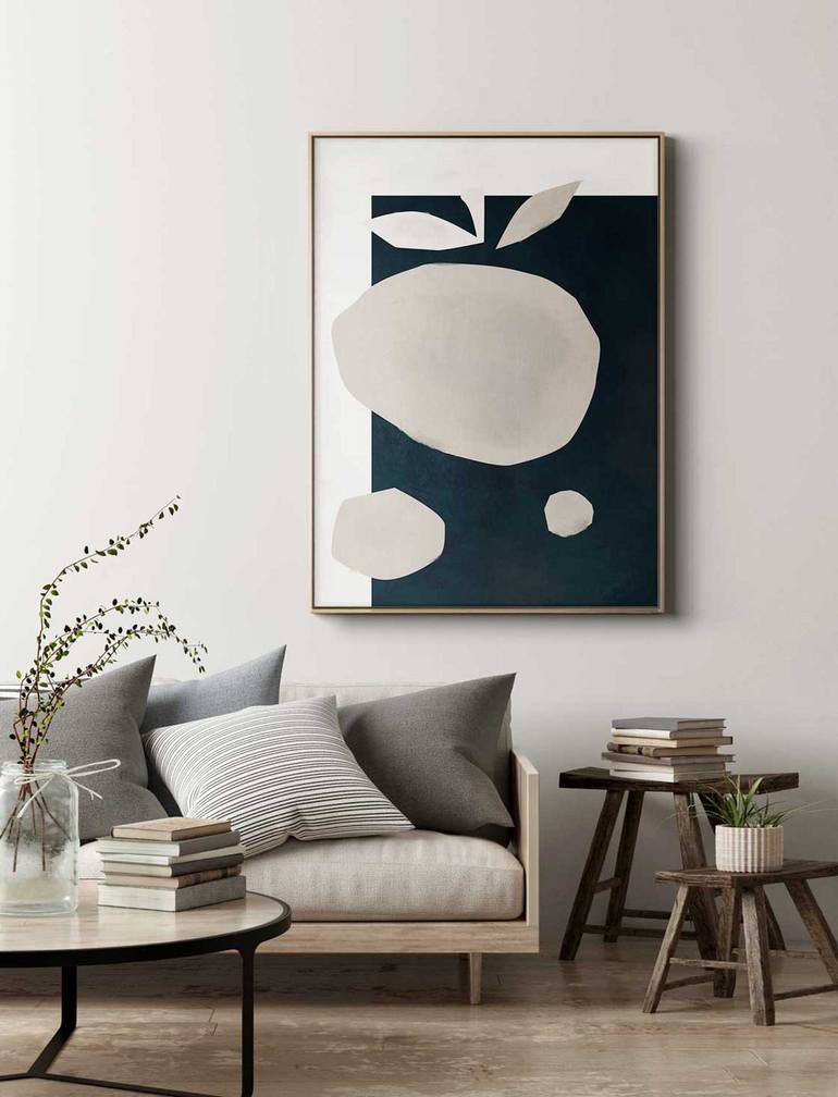 Original Art Deco Abstract Painting by Daniel Bautista