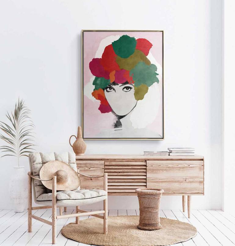 Original Art Deco Pop Culture/Celebrity Painting by Daniel Bautista