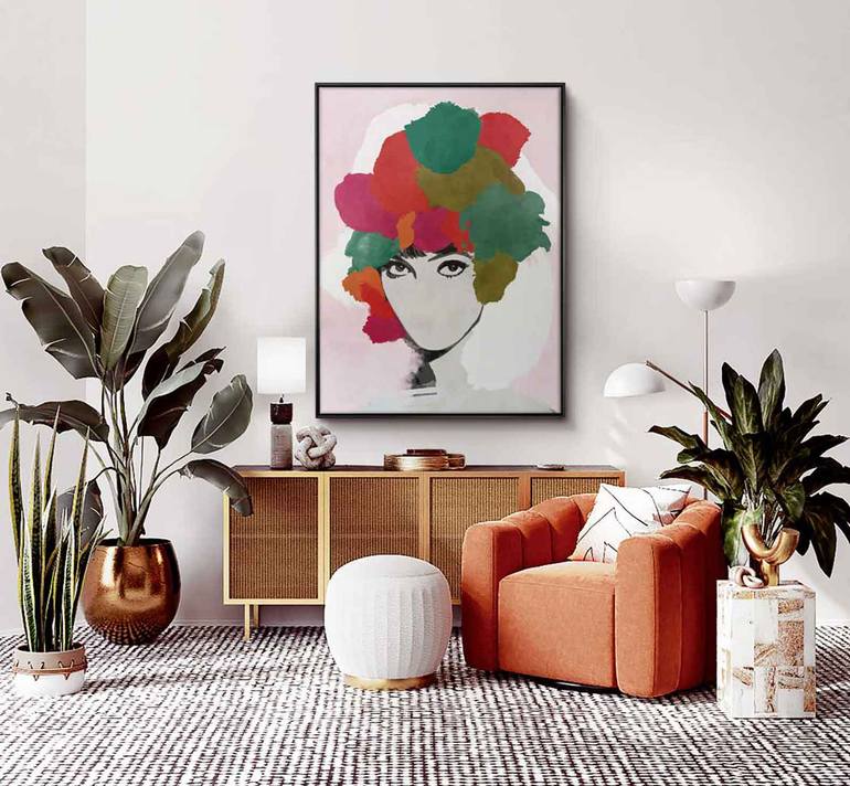 Original Art Deco Pop Culture/Celebrity Painting by Daniel Bautista