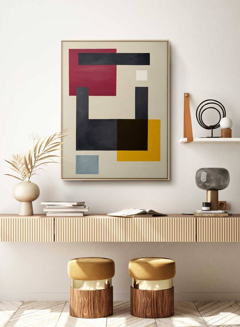 Original Geometric Painting by Daniel Bautista