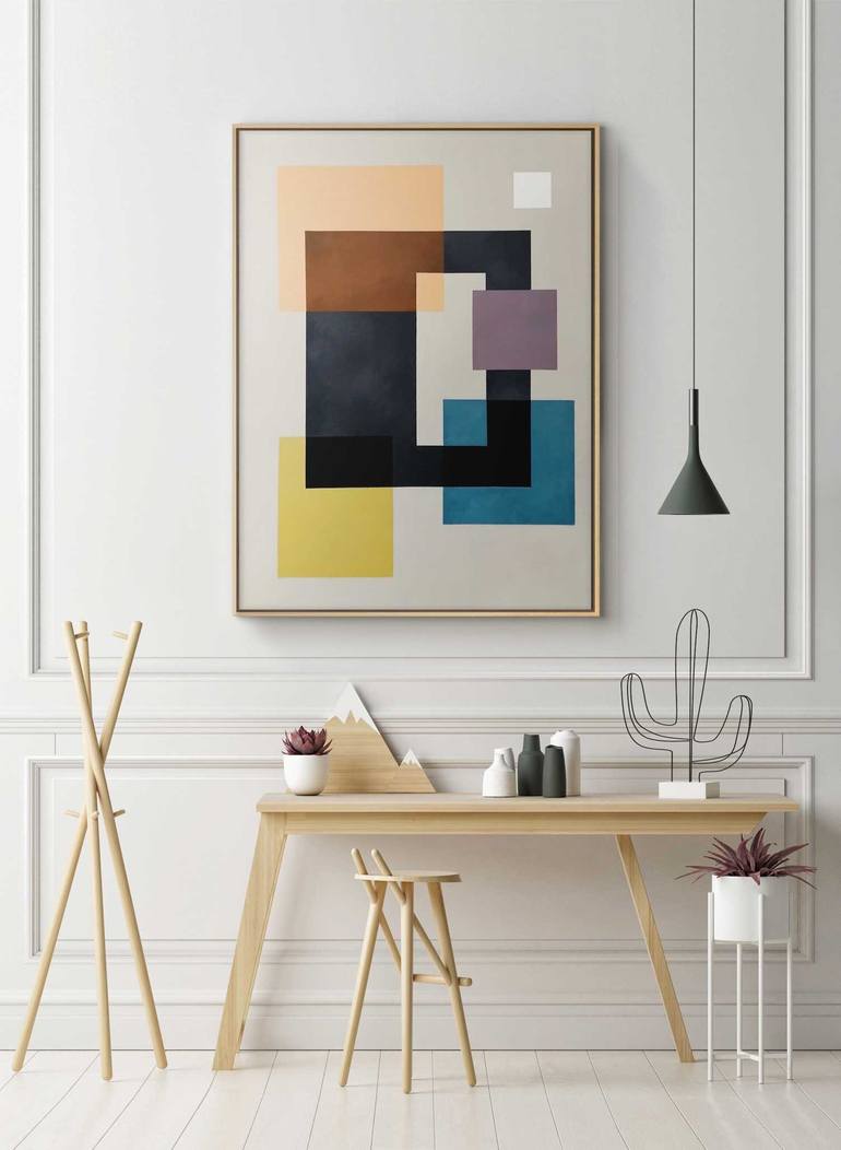 Original Geometric Painting by Daniel Bautista