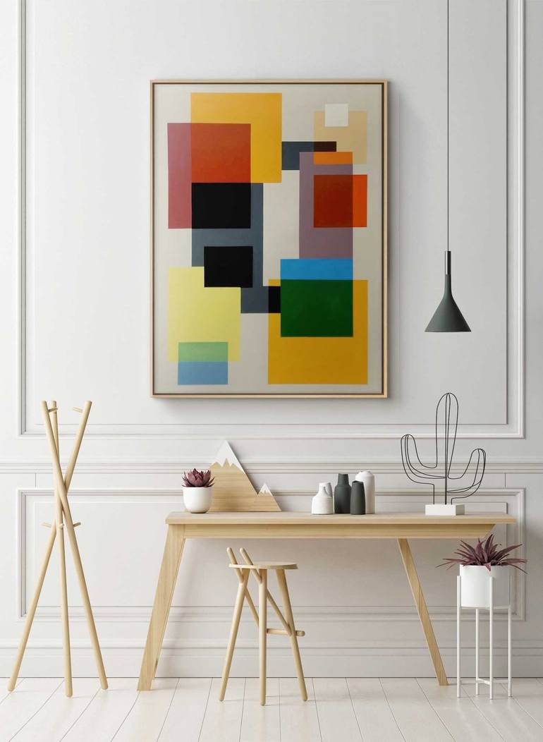 Original Geometric Painting by Daniel Bautista