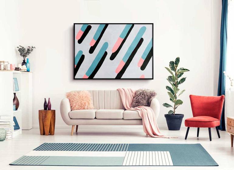 Original Fine Art Abstract Painting by Daniel Bautista