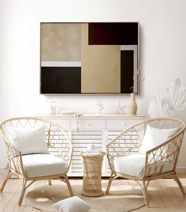 Original Cubism Abstract Painting by Daniel Bautista