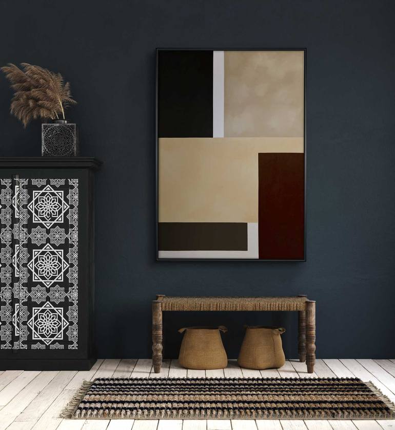 Original Cubism Abstract Painting by Daniel Bautista