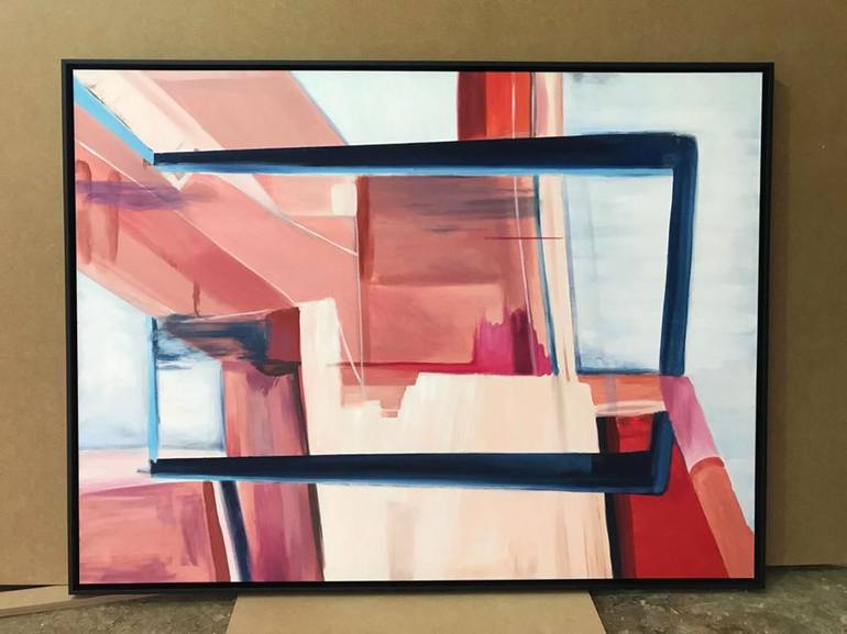 Original Cubism Abstract Painting by Daniel Bautista