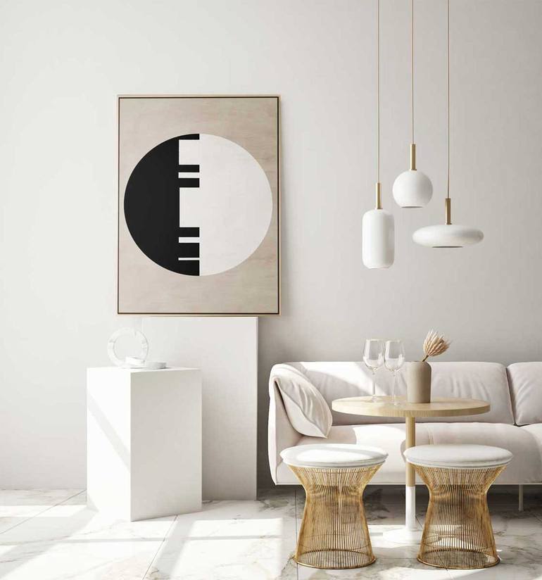 Original Art Deco Abstract Painting by Daniel Bautista