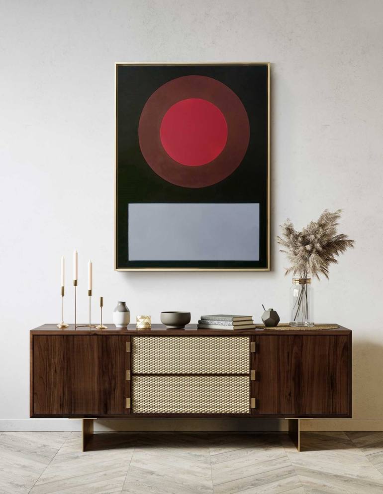 Original Art Deco Abstract Painting by Daniel Bautista