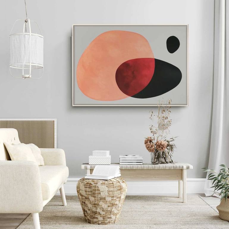 Original Art Deco Abstract Painting by Daniel Bautista