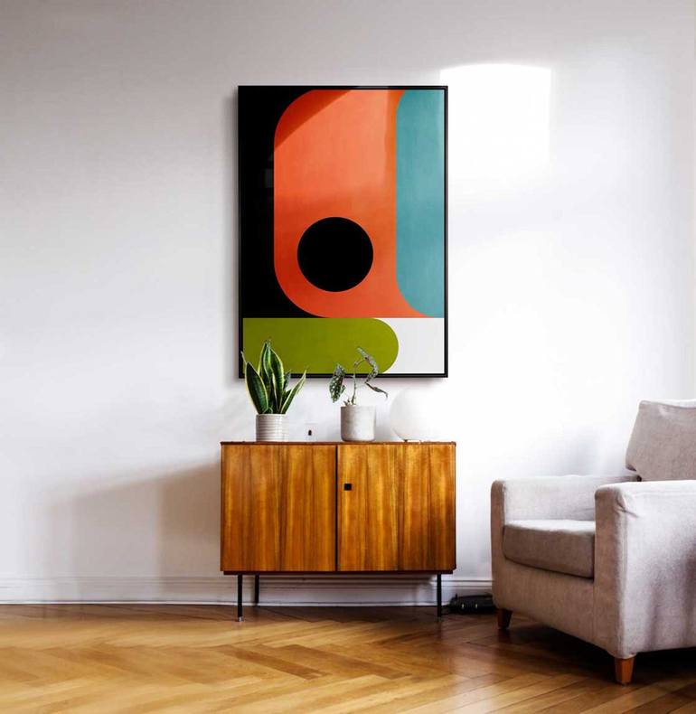 Original Geometric Painting by Daniel Bautista