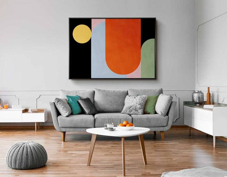 Original Geometric Painting by Daniel Bautista