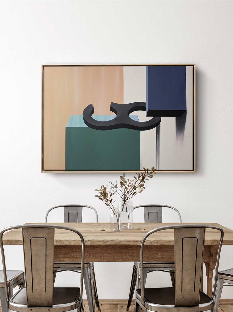 Original Conceptual Abstract Painting by Daniel Bautista