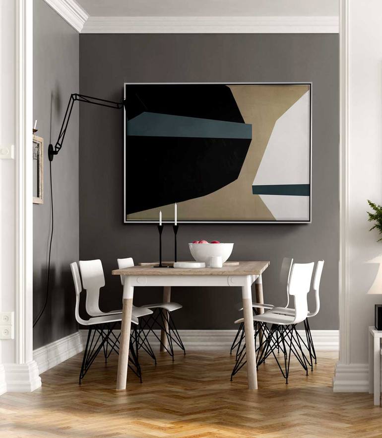 Original Cubism Abstract Painting by Daniel Bautista