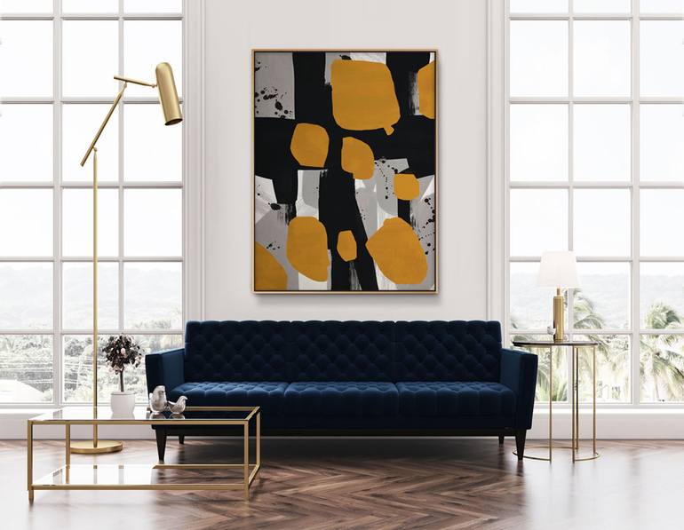 Original Cubism Abstract Painting by Daniel Bautista