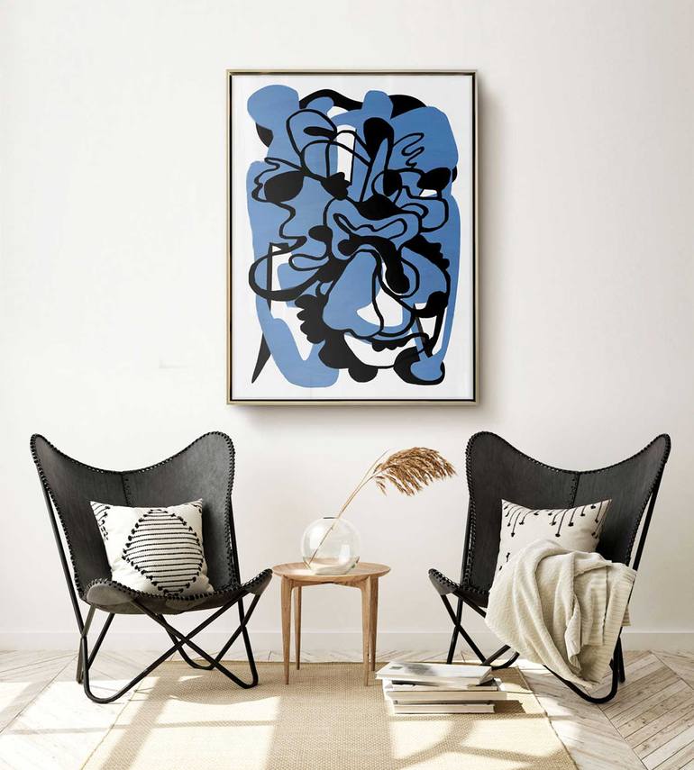 Original Cubism Abstract Painting by Daniel Bautista
