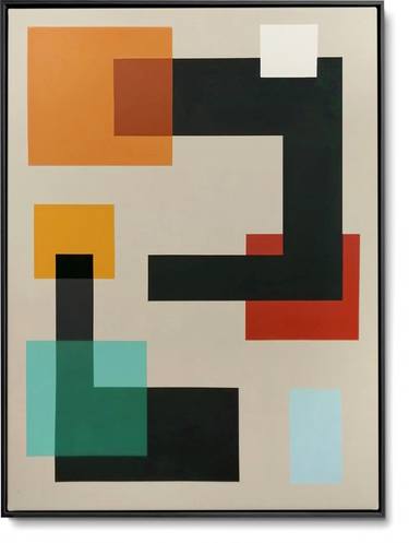 Original Cubism Abstract Paintings by Daniel Bautista