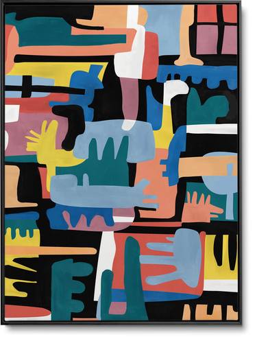 Original Cubism Abstract Paintings by Daniel Bautista