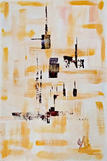 Original Fine Art Abstract Painting by Edwin Fuller