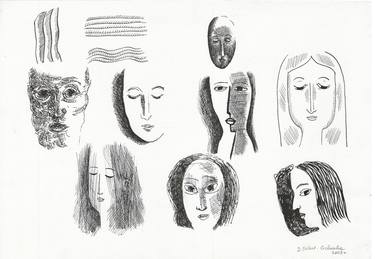 Print of Figurative People Drawings by Dorota Łoskot - Cichocka