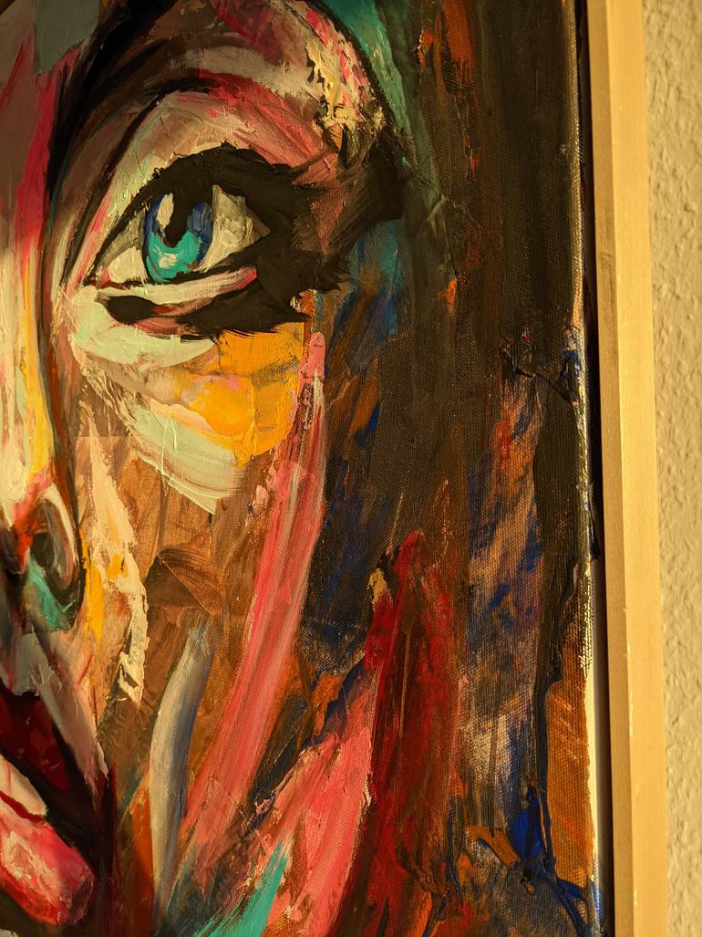Original Abstract People Painting by Pedro Martin Rojo