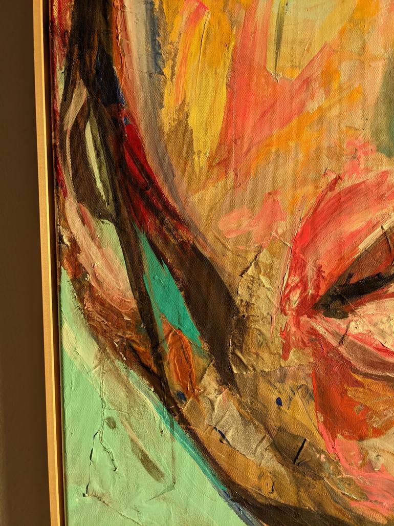 Original Abstract People Painting by Pedro Martin Rojo
