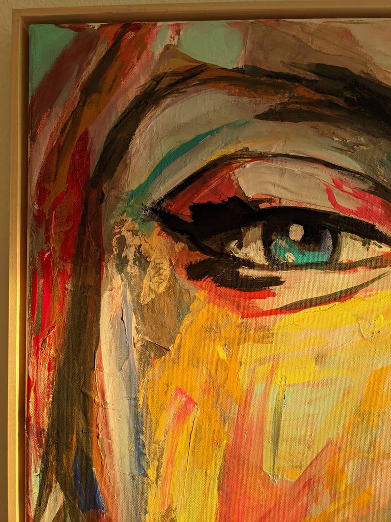 Original Abstract People Painting by Pedro Martin Rojo