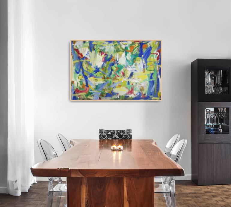 Original Abstract Expressionism Abstract Painting by Tam Huy