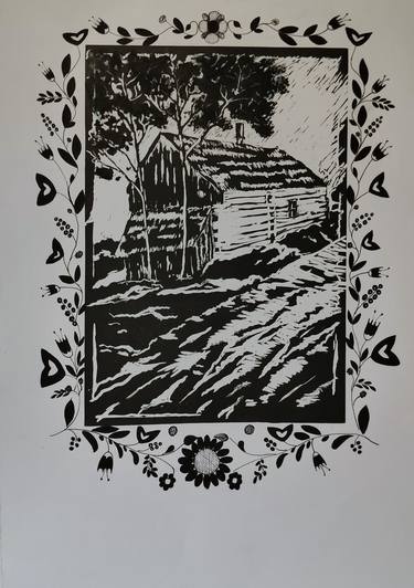 Original Folk Architecture Printmaking by Cyprian Holownia