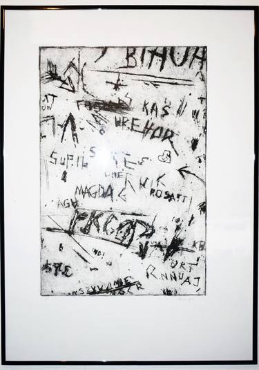 Original Calligraphy Printmaking by Cyprian Holownia