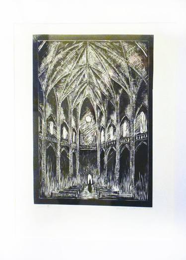 Print of Impressionism Architecture Printmaking by Cyprian Holownia