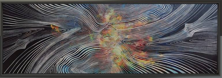 Original Algorithmic Abstract Painting by Cyprian Holownia