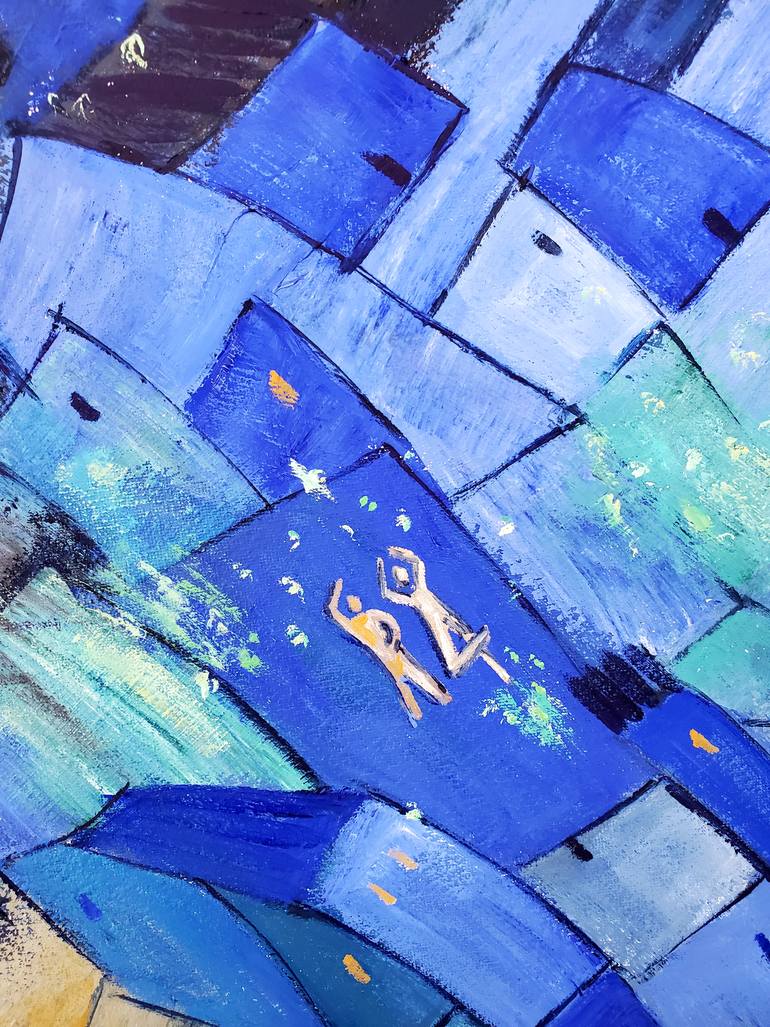 Original Abstract Expressionism Landscape Painting by Andrea Alonso Salinas