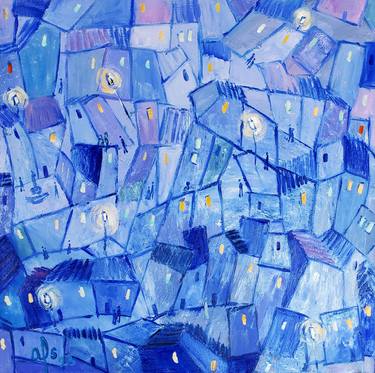 Print of Abstract Expressionism Architecture Paintings by Andrea Alonso Salinas