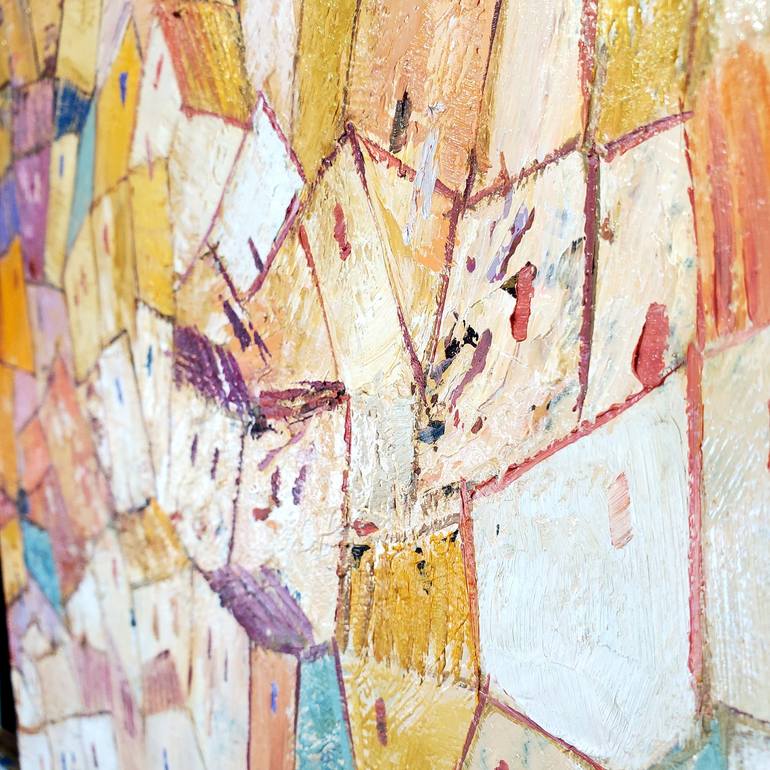 Original Abstract Expressionism Architecture Painting by Andrea Alonso Salinas