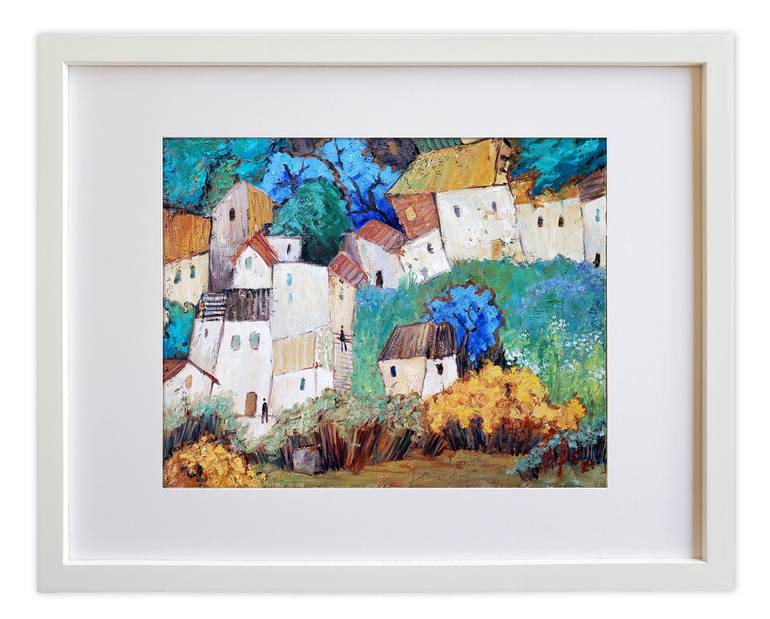 Original Abstract Expressionism Landscape Painting by Andrea Alonso Salinas