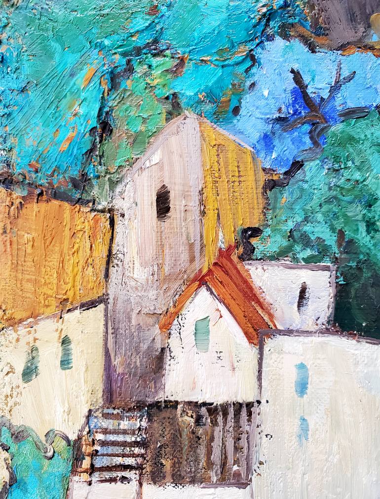 Original Abstract Expressionism Landscape Painting by Andrea Alonso Salinas