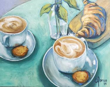 Original Food & Drink Painting by Andrea Alonso Salinas
