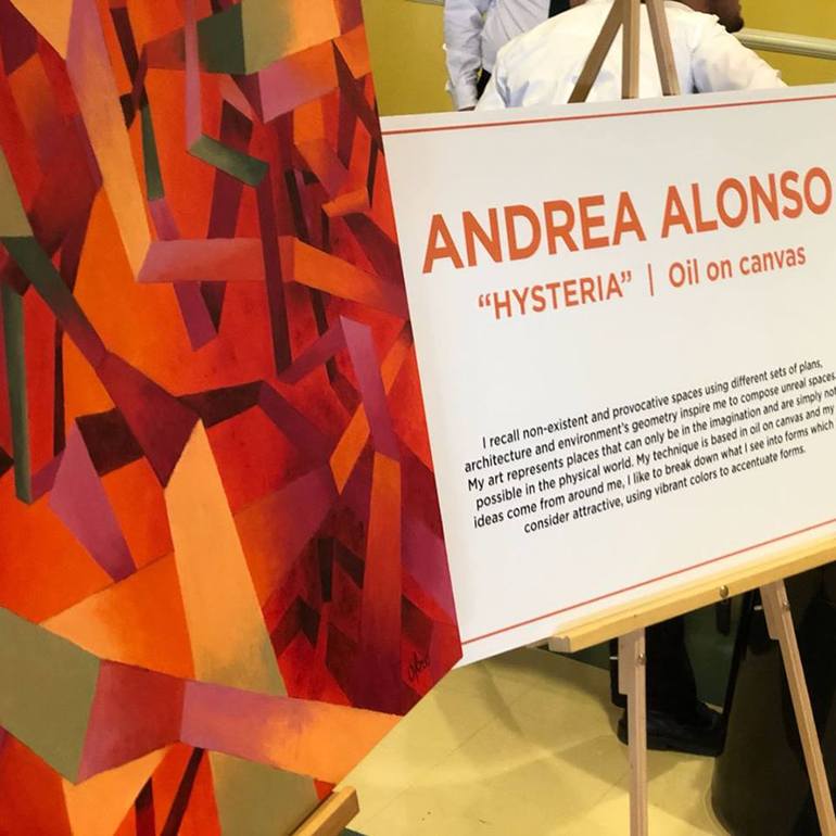 Original Geometric Painting by Andrea Alonso Salinas