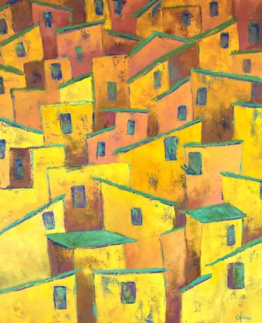 Print of Expressionism Cities Paintings by Andrea Alonso Salinas