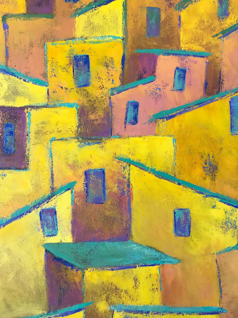 Original Expressionism Cities Painting by Andrea Alonso Salinas