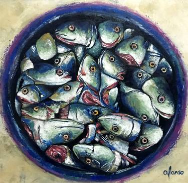 Print of Expressionism Fish Paintings by Andrea Alonso Salinas
