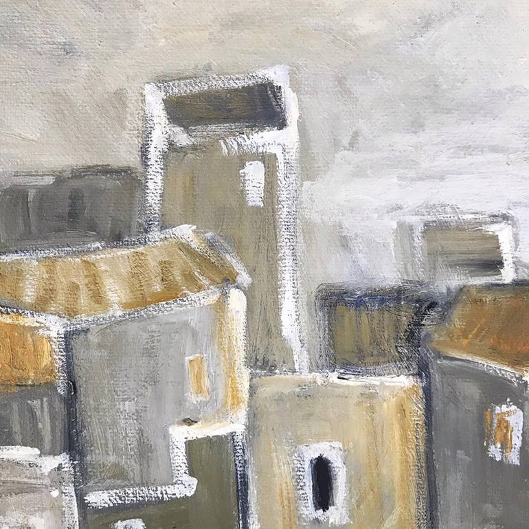 Original Expressionism Cities Painting by Andrea Alonso Salinas