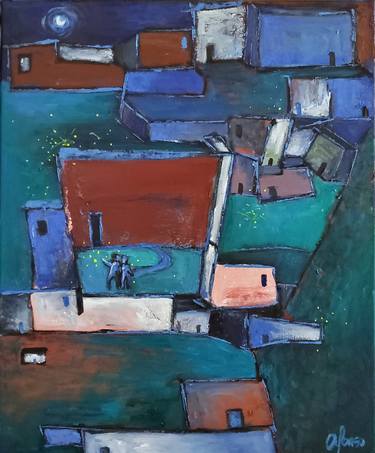 Print of Expressionism Places Paintings by Andrea Alonso Salinas