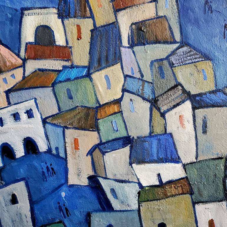 Original Expressionism Architecture Painting by Andrea Alonso Salinas