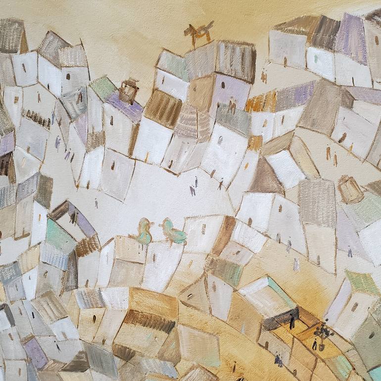 Original Abstract Expressionism Landscape Painting by Andrea Alonso Salinas