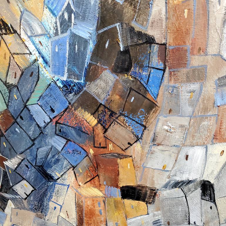 Original Abstract Expressionism Landscape Painting by Andrea Alonso Salinas