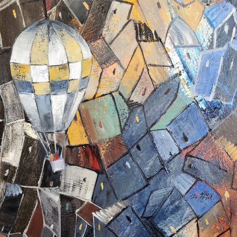 Original Abstract Expressionism Landscape Painting by Andrea Alonso Salinas