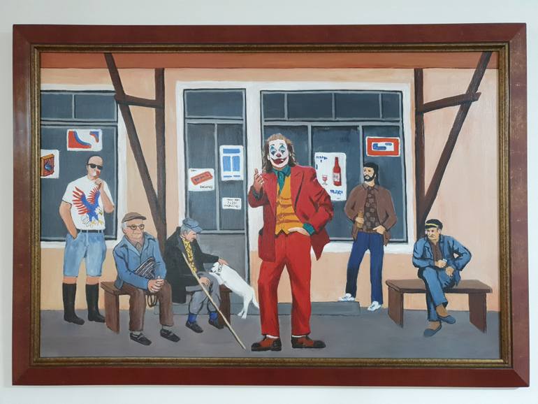 Original Figurative Cinema Painting by Momtel Europe