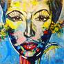 Beauty in Blue by B.RUiZ Painting by Bianca Ruizendaal | Saatchi Art